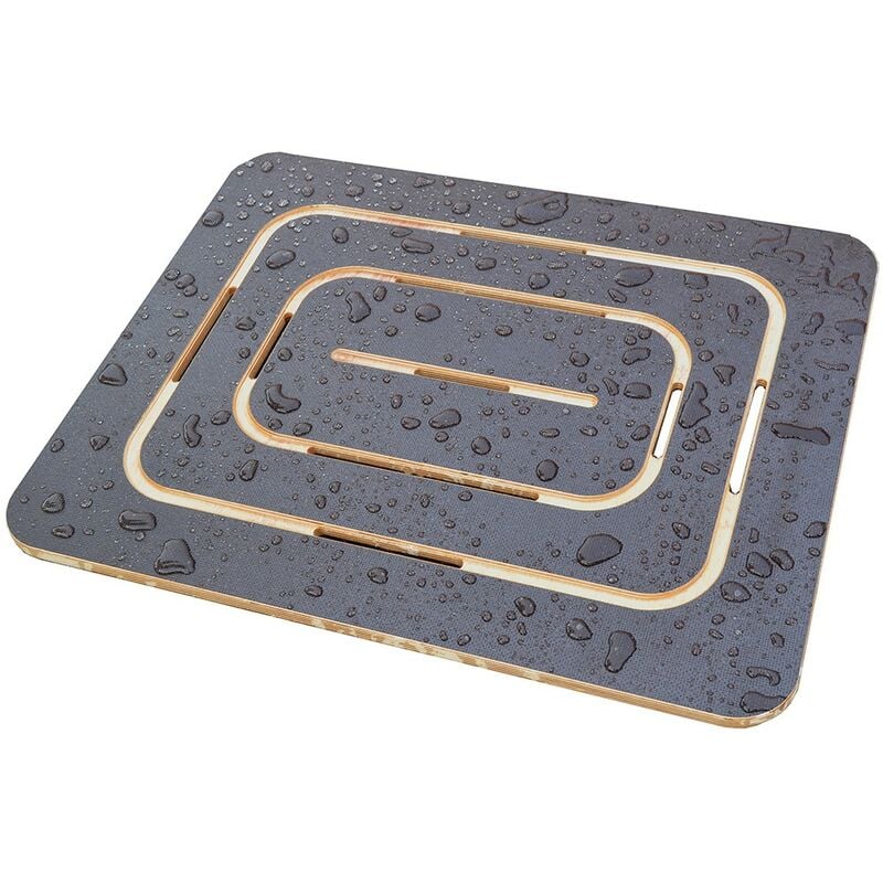 foto del prodotto castelmerlino pedana doccia in legno supergrip 54x68 antiscivolo per piatto doccia 70x90