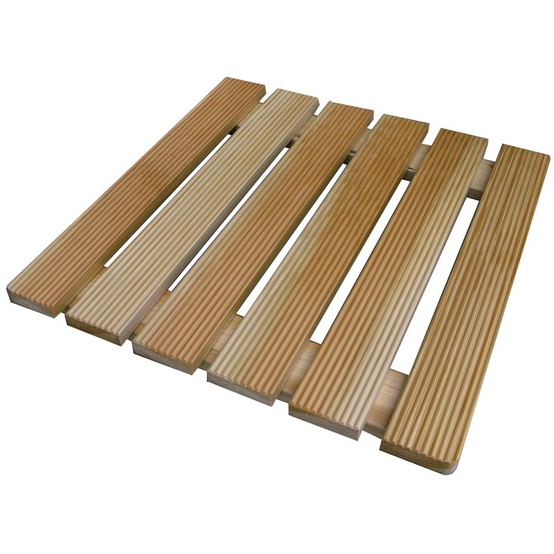 foto del prodotto castelmerlino pedana legno per doccia quadrata 50 x 50 in legno ideale per piatto doccia 70 x 70