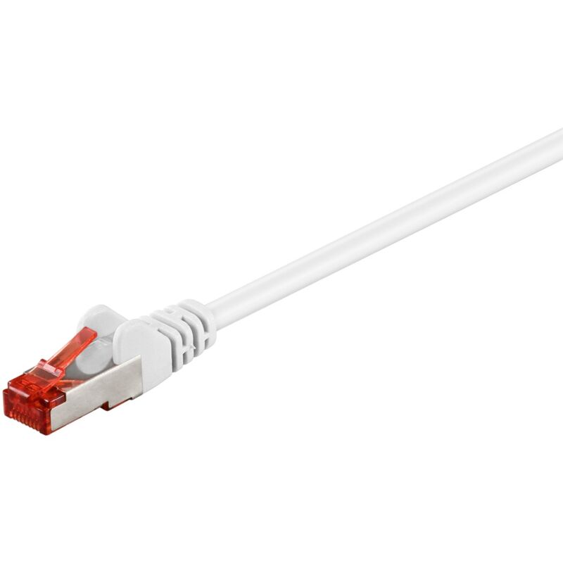 foto del prodotto cat 6 cavo patch s ftp pimf , bianco, 5 m, conduttore di alluminio placcato di rame cca . lunghezza del cavo 5 m