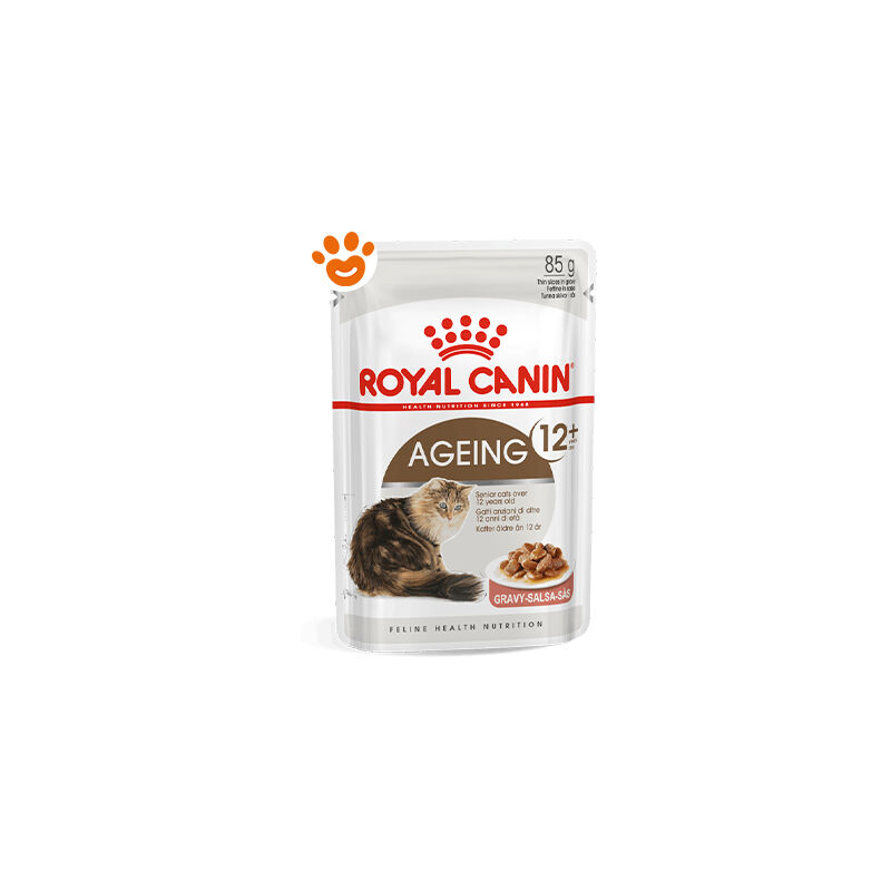 foto del prodotto cat ageing 12 in salsa cat ageing 12 in salsa bustina da 85 gr royal canin