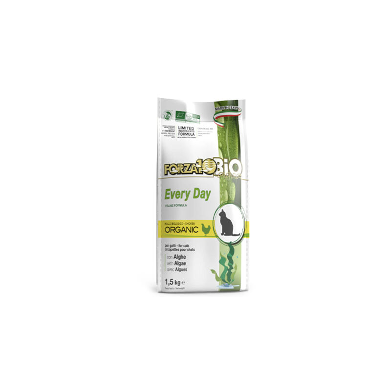 foto del prodotto cat bio every day pollo e alghe cat bio every day pollo e alghe sacco da 1,5 kg forza10