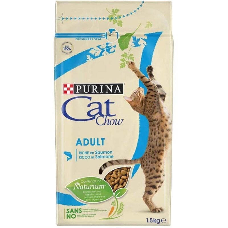 foto del prodotto cat chow adult crocchette 1,5 kg salmone
