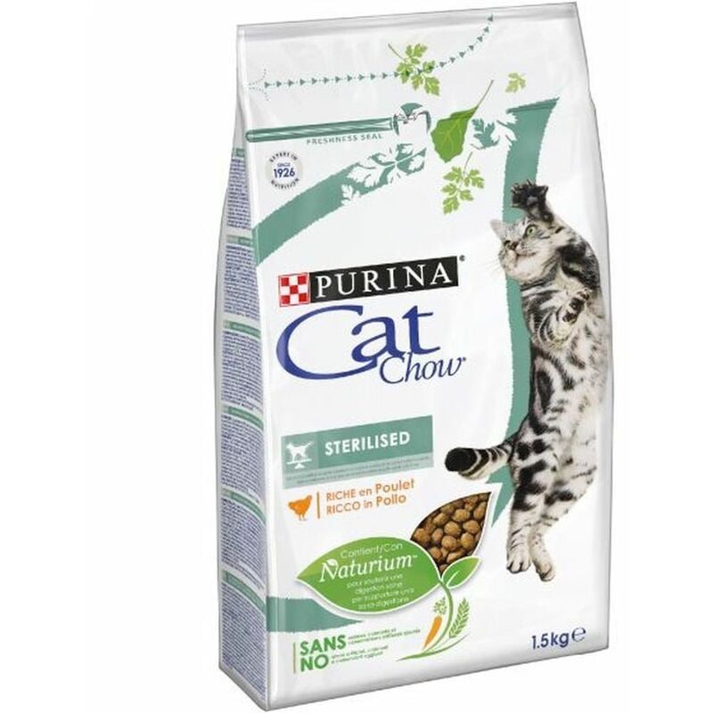 foto del prodotto cat chow sterilized gatto crocchette ricco in pollo 1,5 kg
