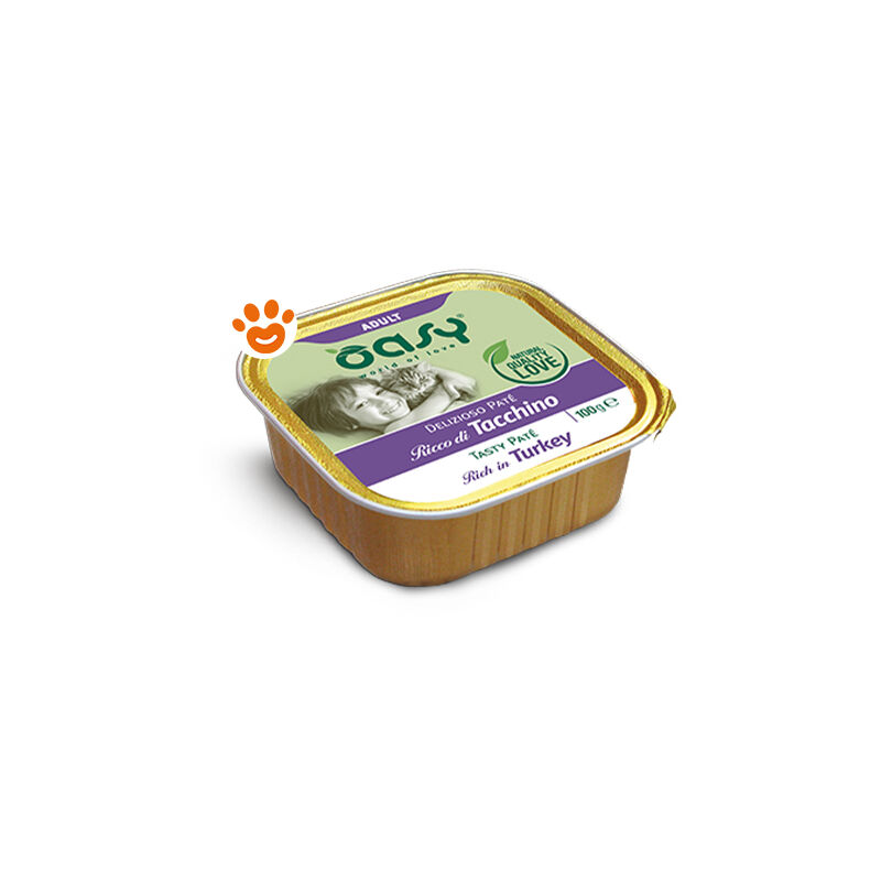 foto del prodotto cat delizioso pat adult tacchino cat delizioso pat adult tacchino vaschetta da 100 gr oasy