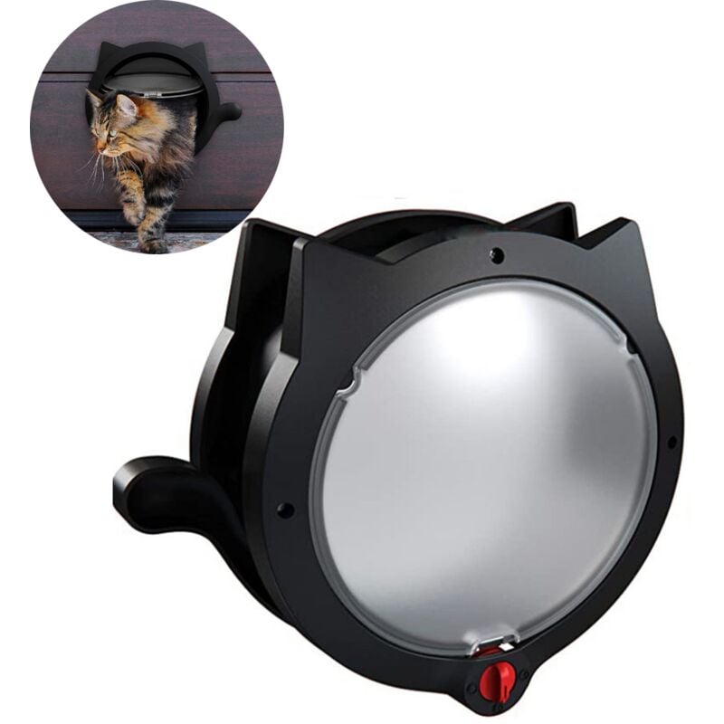 foto del prodotto cat flip cat flip porta per gatti foro per gatti porta per cani porta per animali domestici porta per gatti foro per gatti porta per cani foro nero