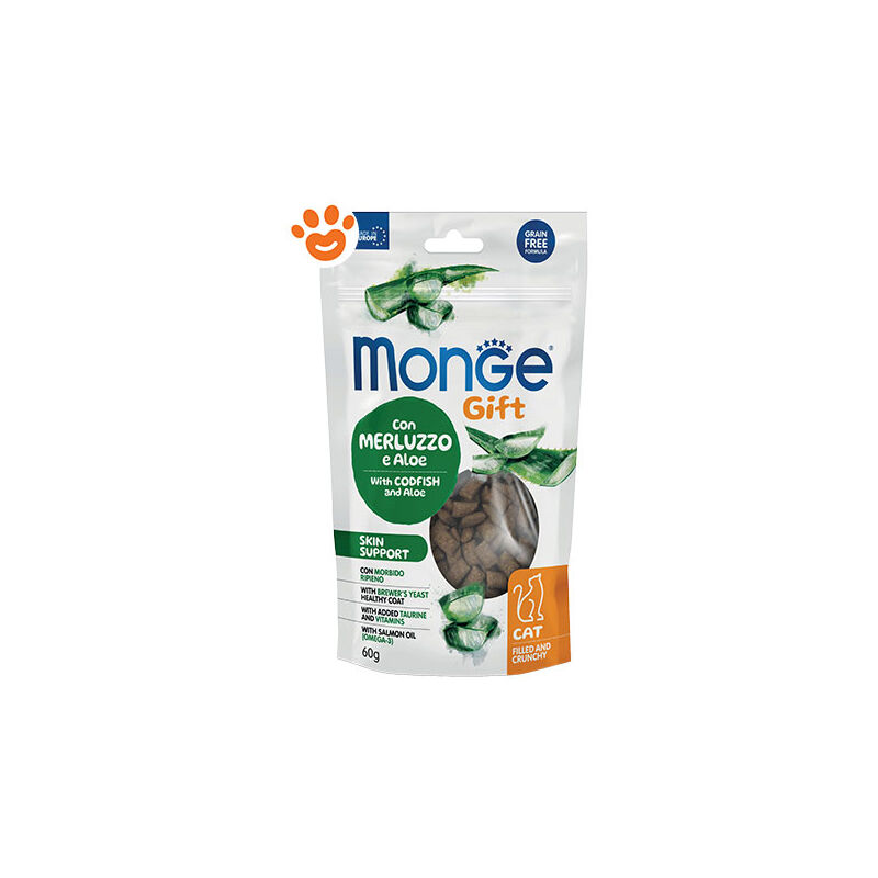 foto del prodotto cat gift filled crunchy skin support merluzzo e aloe omaggio cat gift filled crunchy skin support merluzzo e aloe omaggio confezione da 60