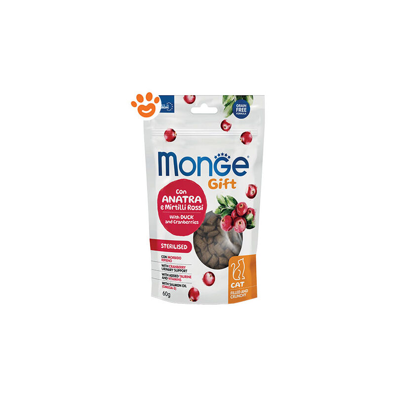 foto del prodotto cat gift filled crunchy sterilised anatra e mirtilli rossi omaggio cat gift filled crunchy sterilised anatra e mirtilli rossi omaggio