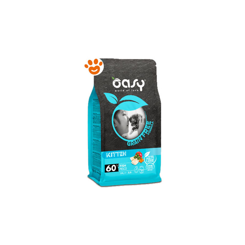 foto del prodotto cat grain free kitten pesce cat grain free kitten pesce sacco da 1,5 kg oasy