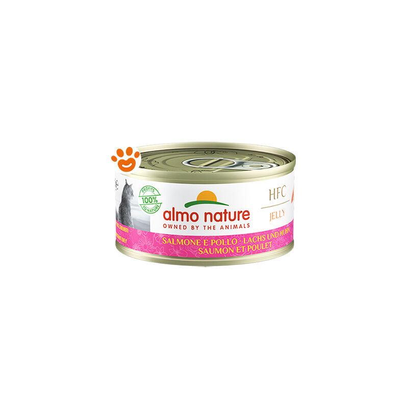 foto del prodotto cat hfc jelly salmone 5029h megapack cat hfc jelly salmone 5029h megapack lattina da 70 gr almo nature
