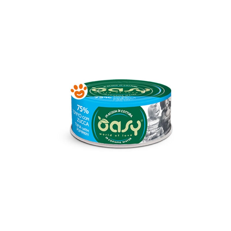 foto del prodotto cat more love tonno con zucca cat more love tonno con zucca lattina da 70 gr oasy