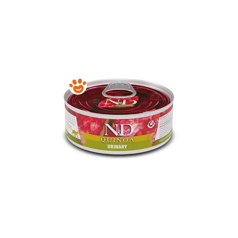foto del prodotto cat n d quinoa urinary cat n d quinoa urinary lattina da 80 gr farmina