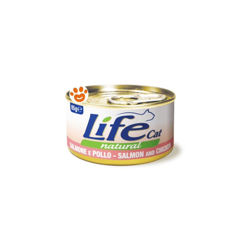 foto del prodotto cat natural salmone e pollo cat natural salmone e pollo lattina da 85 gr life