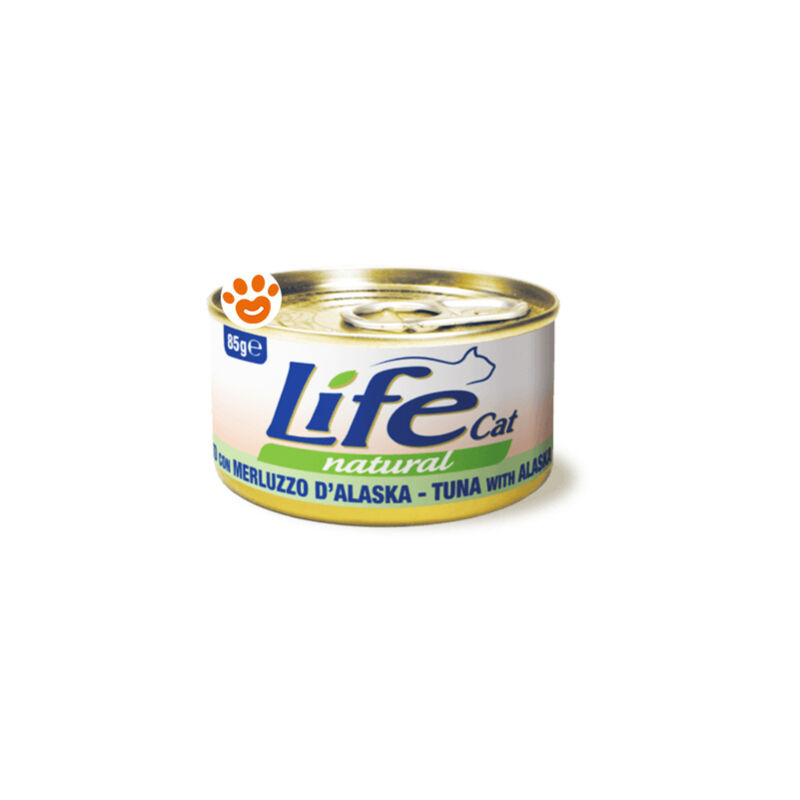 foto del prodotto cat natural tonnetto con merluzzo d alaska cat natural tonnetto con merluzzo d alaska lattina da 85 gr life