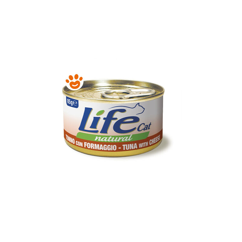 foto del prodotto cat natural tonno con formaggio cat natural tonno con formaggio lattina da 85 gr life