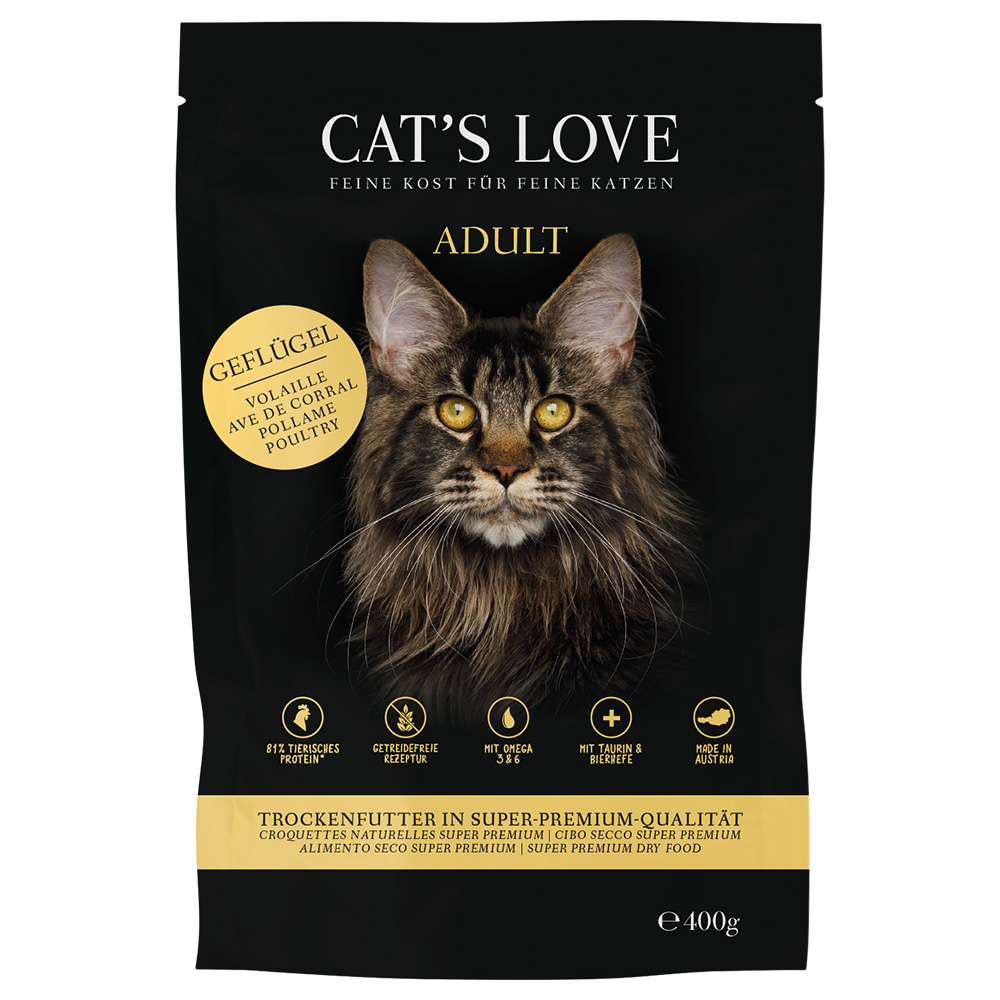foto del prodotto cat s love adult pollo crocchette per gatto 400 g