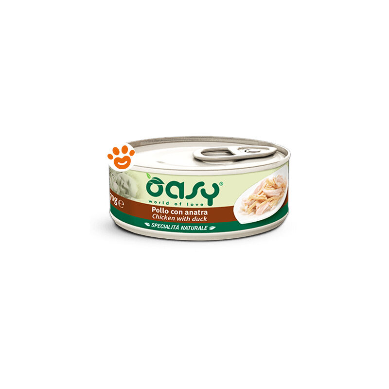 foto del prodotto cat specialit naturali pollo con anatra cat specialit naturali pollo con anatra lattina da 150 gr oasy