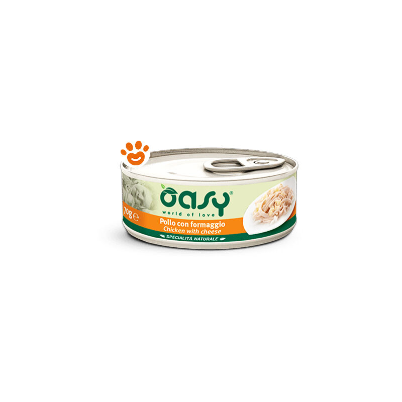 foto del prodotto cat specialit naturali pollo con formaggio cat specialit naturali pollo con formaggio lattina da 70 gr oasy