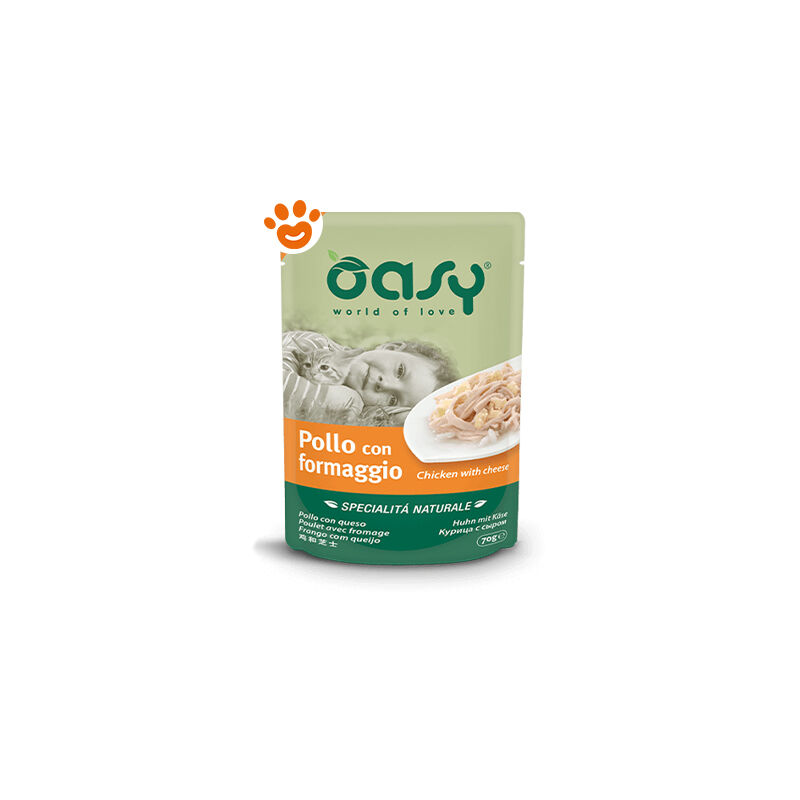 foto del prodotto cat specialit naturali pollo con formaggio cat specialit naturali pollo con formaggio lattina da 70 gr oasy