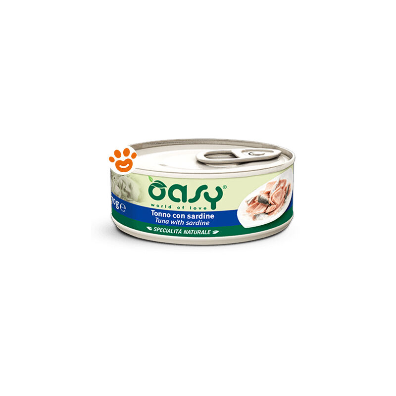 foto del prodotto cat specialit naturali tonno con sardine cat specialit naturali tonno con sardine lattina da 70 gr oasy