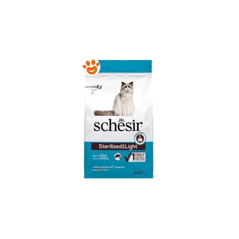 foto del prodotto cat sterilized light pesce cat sterilized light pesce sacco da 1,5 kg schesir