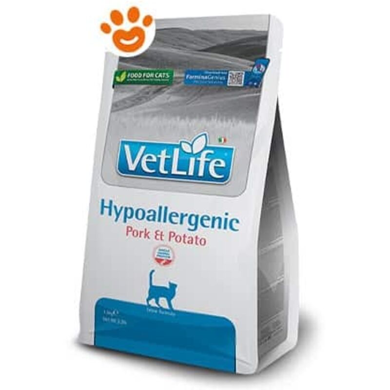 foto del prodotto cat vet life hypoallergenic maiale e patate cat vet life hypoallergenic maiale e patate - sacco da 1,5 kg - farmina