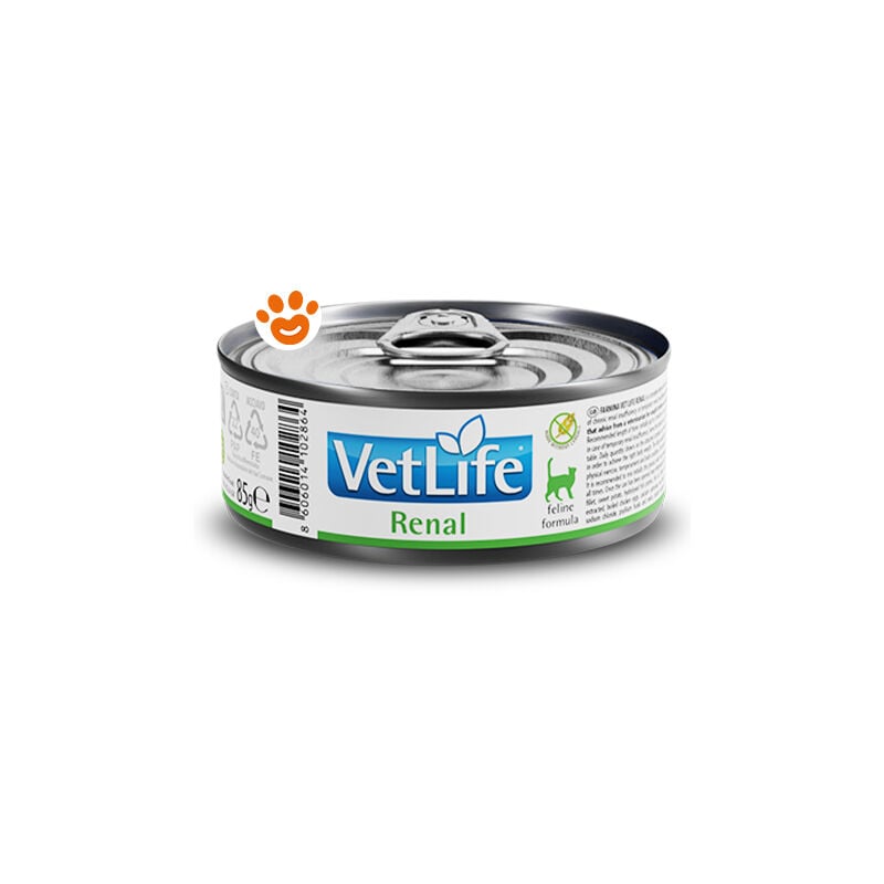 foto del prodotto cat vet life renal cat vet life renal lattina da 85 gr farmina