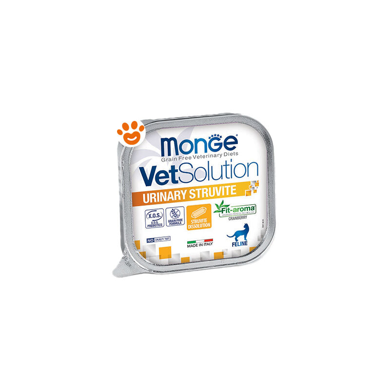 foto del prodotto cat vetsolution urinary struvite cat vetsolution urinary struvite vaschetta da 100 gr monge