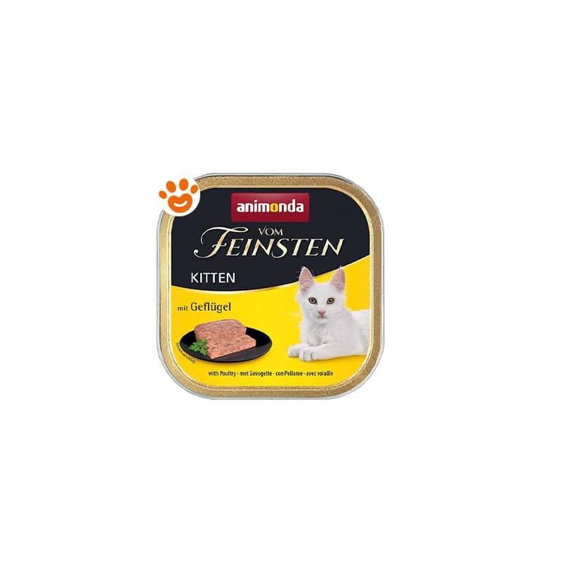foto del prodotto cat vf kitten pollame cat vf kitten pollame vaschetta da 100 gr animonda