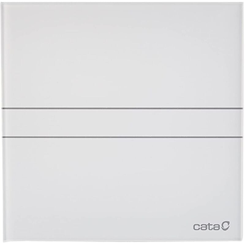 foto del prodotto cata e 120 gt aspiratore bagno serie e glass timer pannello frontale in vetro bianco con timer classe energetica b aspiratore da bagno