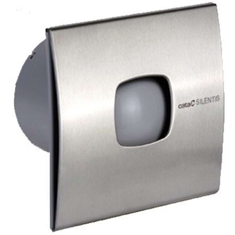 foto del prodotto cata silentis ventilatore da bagno 10 inox assiale, 15 w, condotto 100 mm, acciaio inox 01070300 sapho