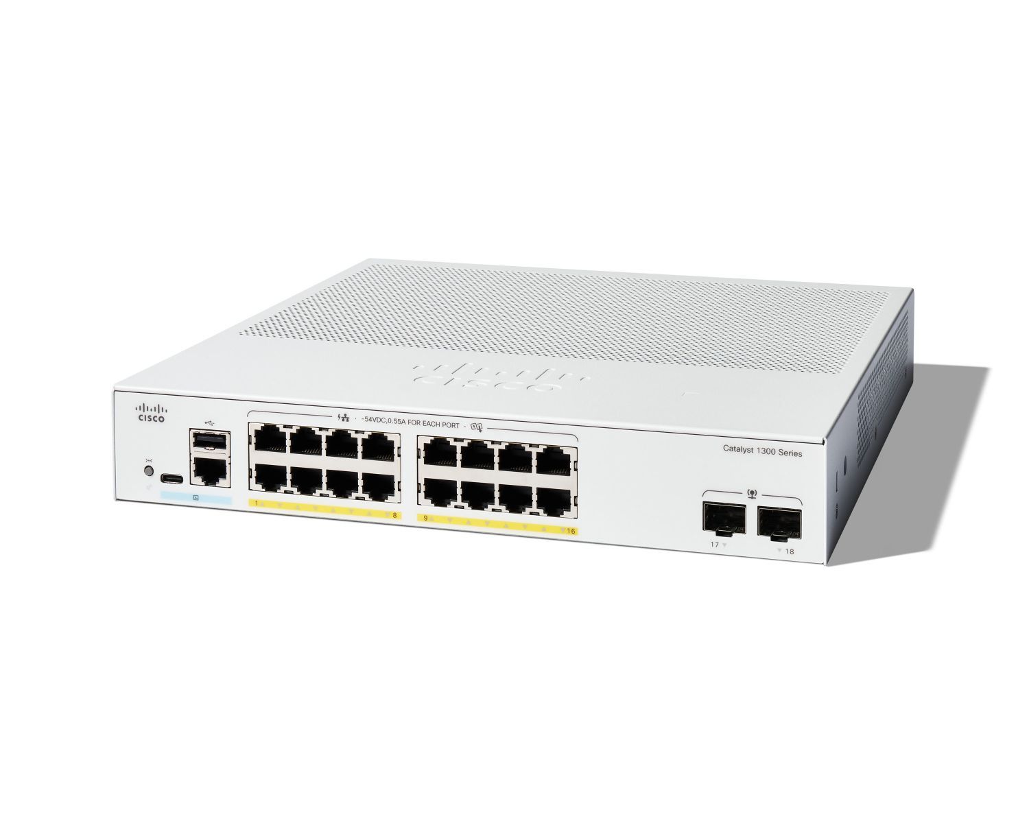foto del prodotto catalyst 1300 16 port ge, poe, 2x1g sfp