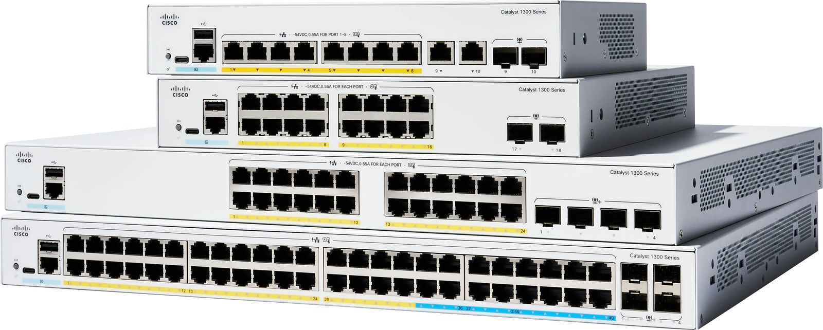 foto del prodotto catalyst 1300 8 port ge, poe, ext ps, 2x1g combo