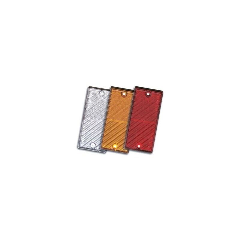 foto del prodotto catarifrangente arancione 107x51mm 2 fori 4mm