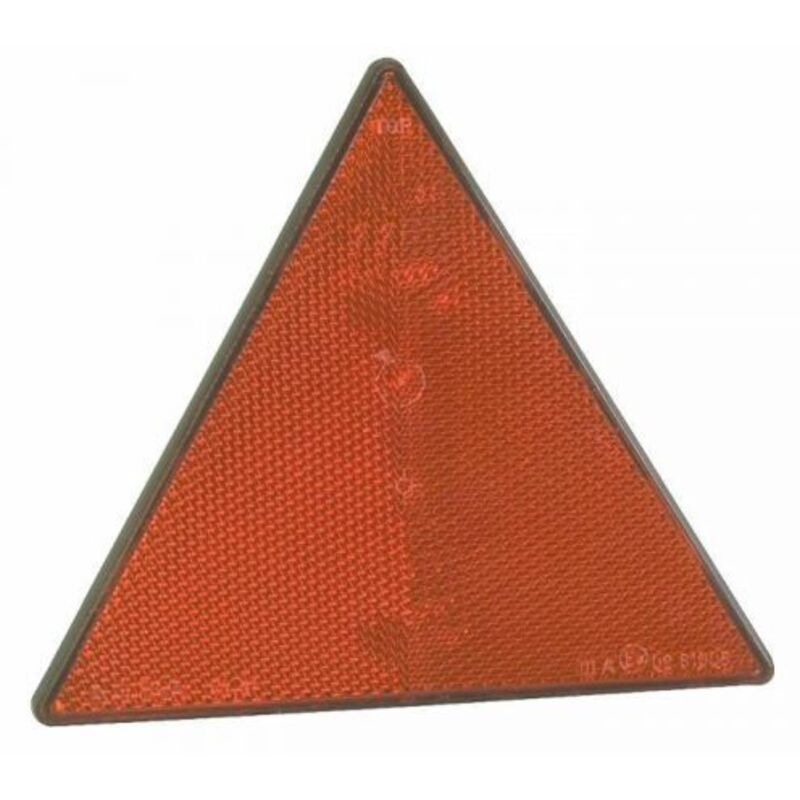 foto del prodotto catarinfrangente catadiottro triangolare rosso con viti m6 per rimorchi (20173)