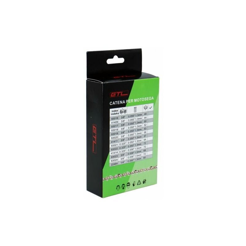 foto del prodotto catena 0,325 1,5 72e per motosega kt4500 45 cm 18