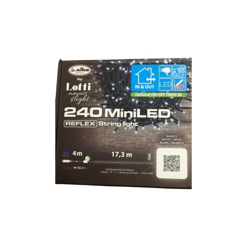 foto del prodotto catena 240 miniled bianco 4 17.3m lotti importex