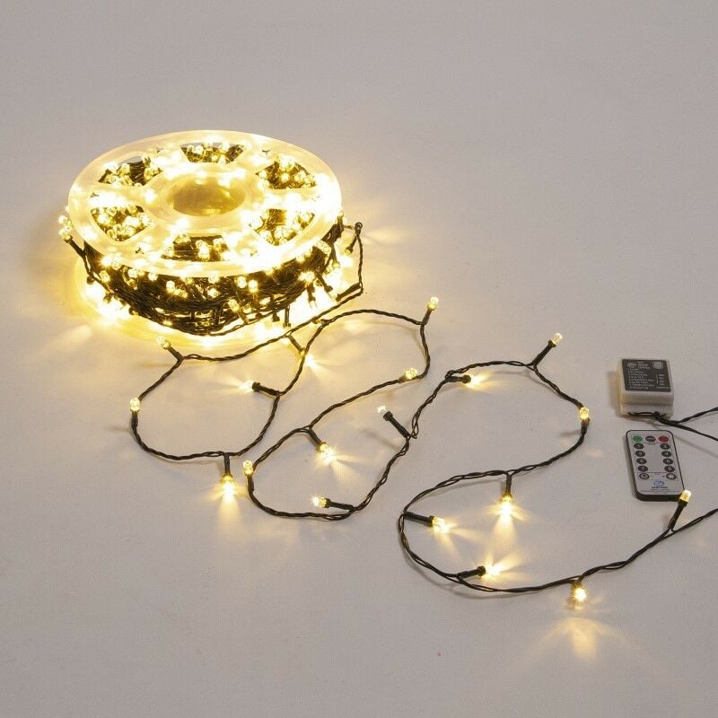 foto del prodotto catena 500 led bianco caldo 50m in bobina