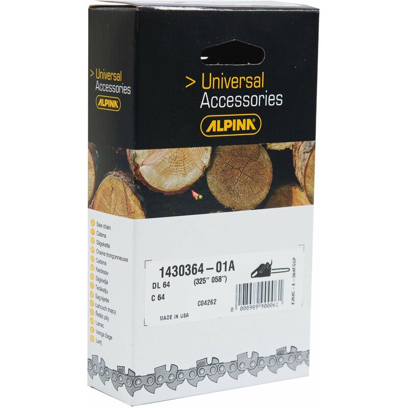 foto del prodotto catena 75d per motosega cp70 passo 3 8 spessore 1,6 mm maglie 69 4113066