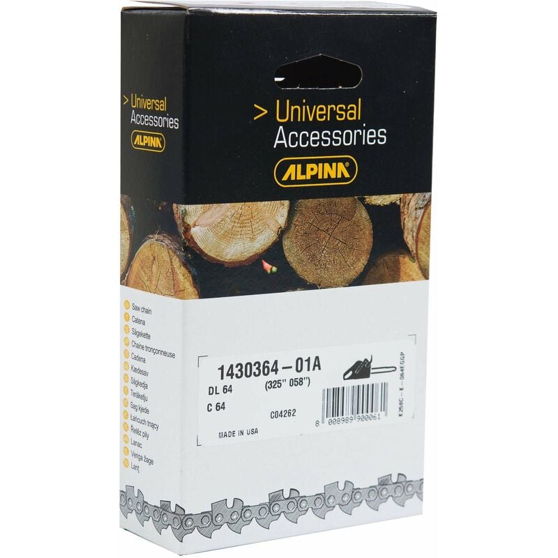 foto del prodotto catena 91sg per motosega cp34 passo 3 8 spessore 1,3 mm 44 maglie 4113296 1430144