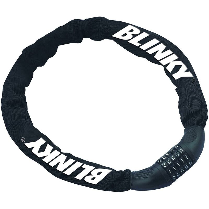 foto del prodotto catena antifurto blinky serratura con combinazione 90 cm moto scooter bici