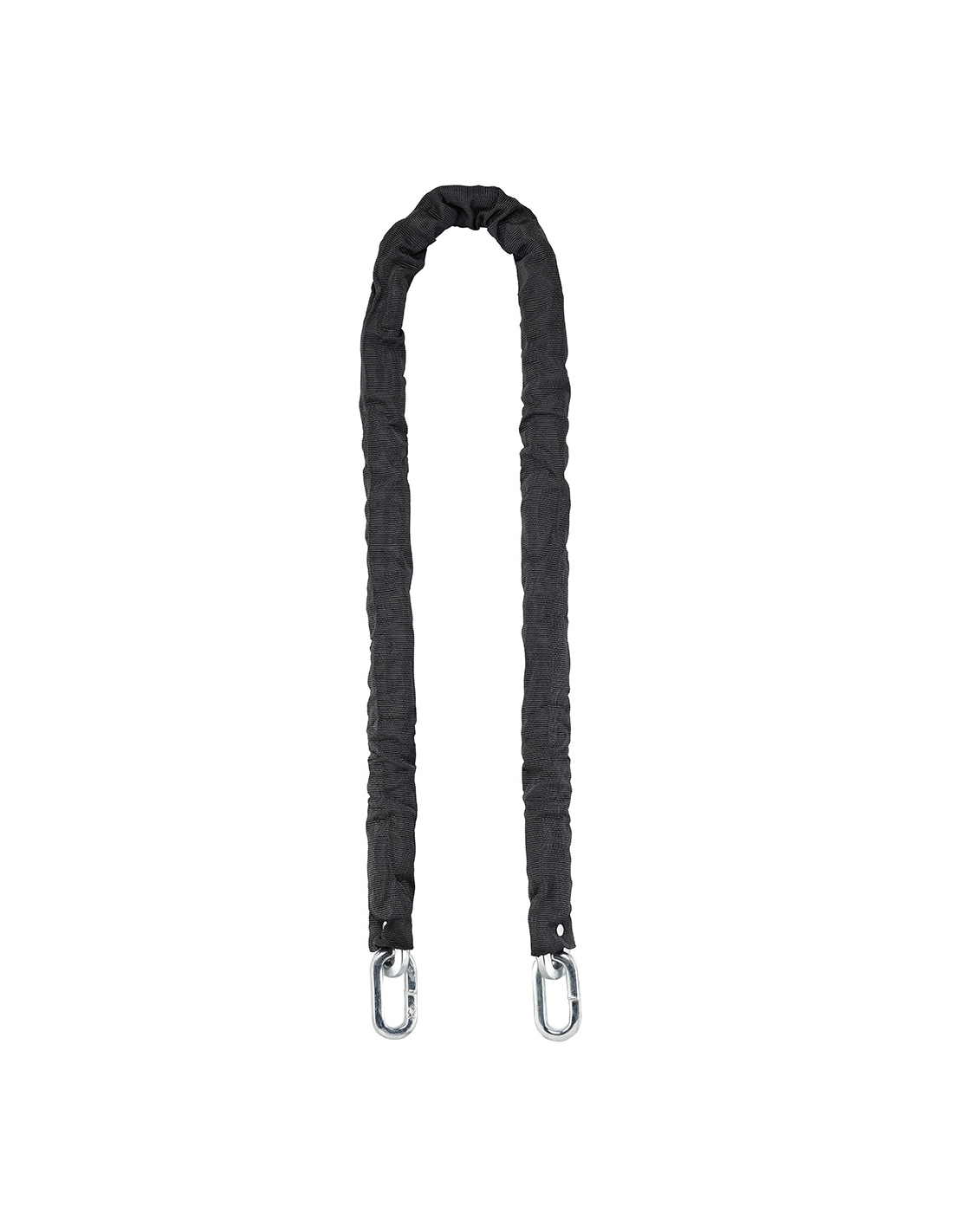 foto del prodotto catena antifurto d'acciaio cementato 10mm rivestita in nylon loops, bici, moto, grate, cancelli, 1.5m, nero - thirard