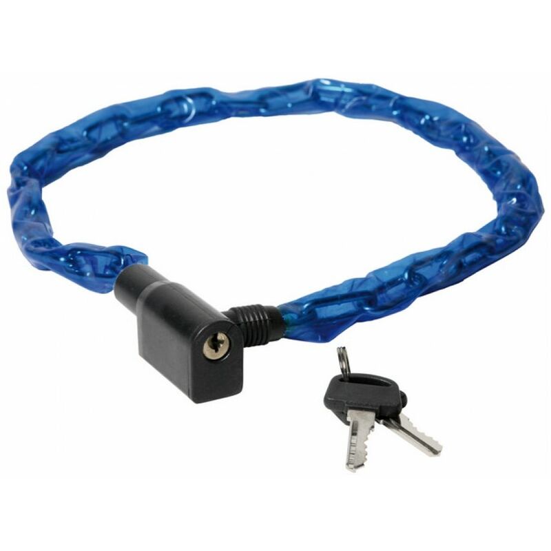 foto del prodotto catena antifurto tonda con lucchetto mm.3,5 cm.80