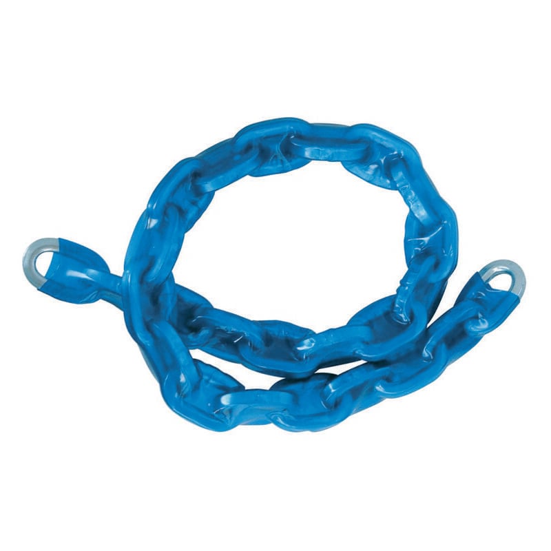foto del prodotto catena cementata maglia quadra rivestita in plastica mm.6x6 cm.60