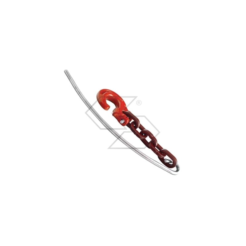 foto del prodotto catena choker con gancio e puntale grado 80 lunghezza 3 m catena 7 mm