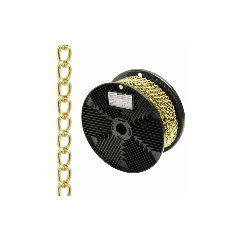 foto del prodotto catena decorativa a cordolo dorato 2,5 mm/rotolo da 20 metri