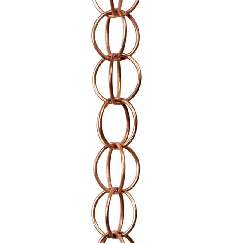 foto del prodotto catena decorativa in metallo per la pioggia, pendente con anello rotondo per la pioggia 1 pezzo, oro bebusingoto