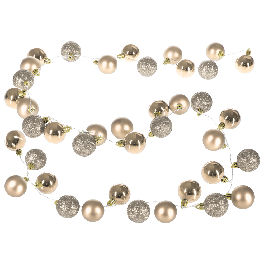 foto del prodotto catena di luci led crema