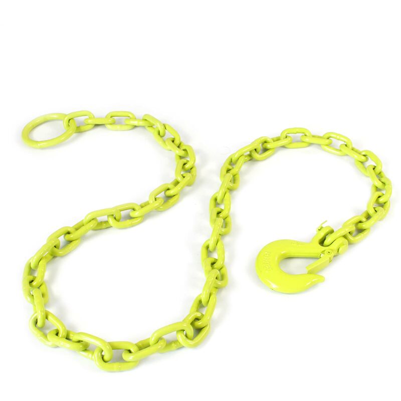 foto del prodotto catena forestale rotonda tirante 1,65mx8mm con anello di sospensione e gancio di sicurezza xpotool