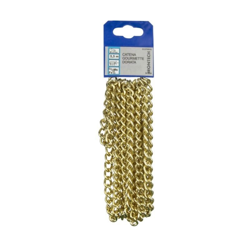 foto del prodotto catena gourmette dor d 2,5 mt 2,5 masidef