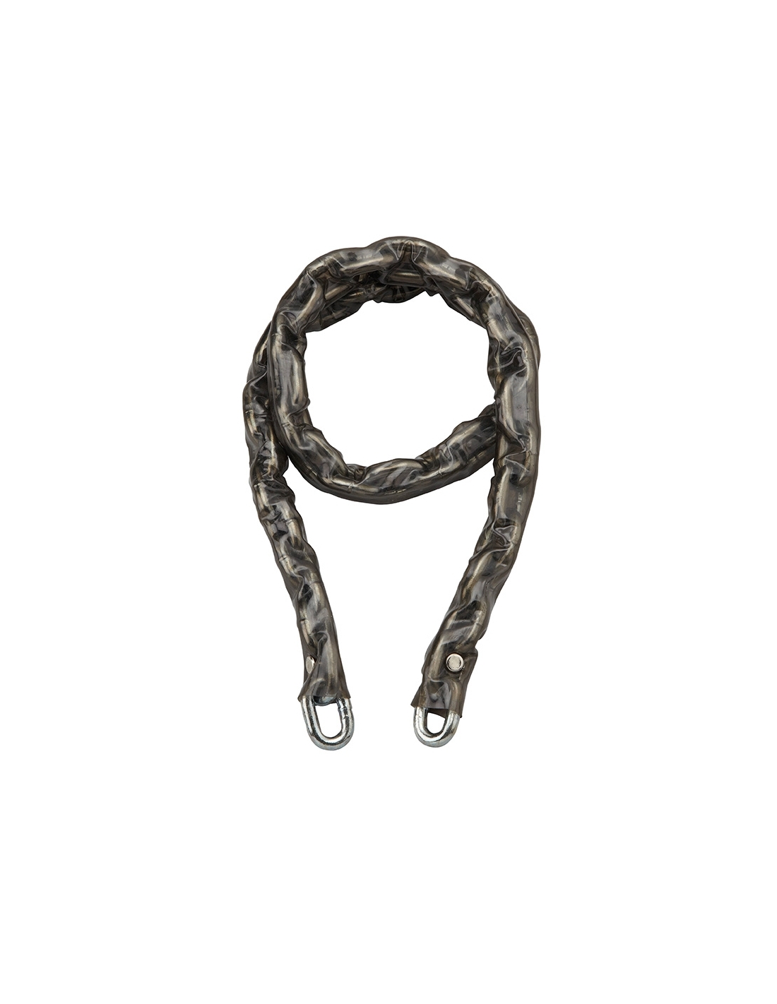 foto del prodotto catena in acciaio temprato loops, moto, bici, barriere, 6mm, 1.2m, guaina in pvc thirard